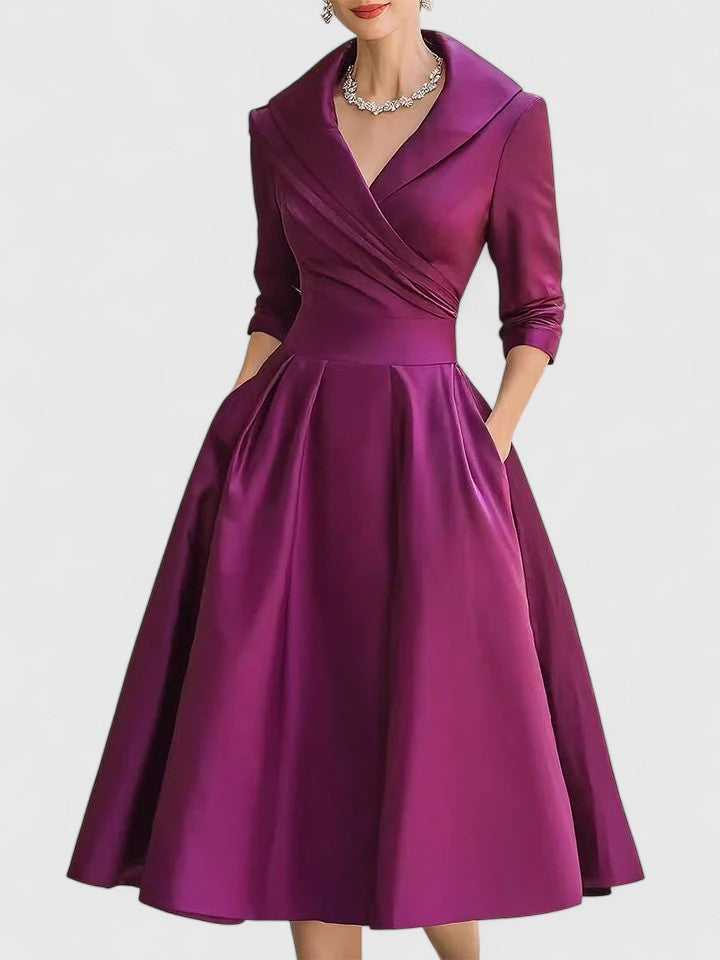 Zyrah - Elegant Midi Dress