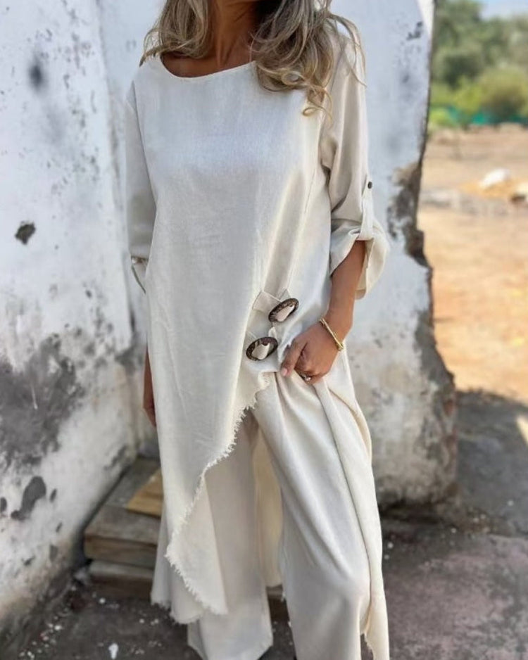 Isabelle | Relaxed Linen Blend Set