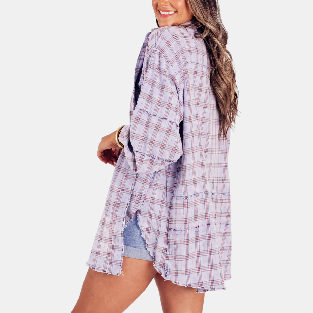 Mia | Oversized Flannel Shirt