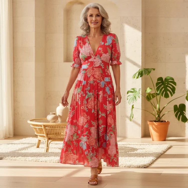Floriana - Vibrant Floral Dress