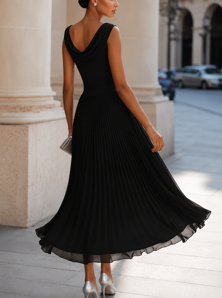 Natalia | Pleated Midi Dress
