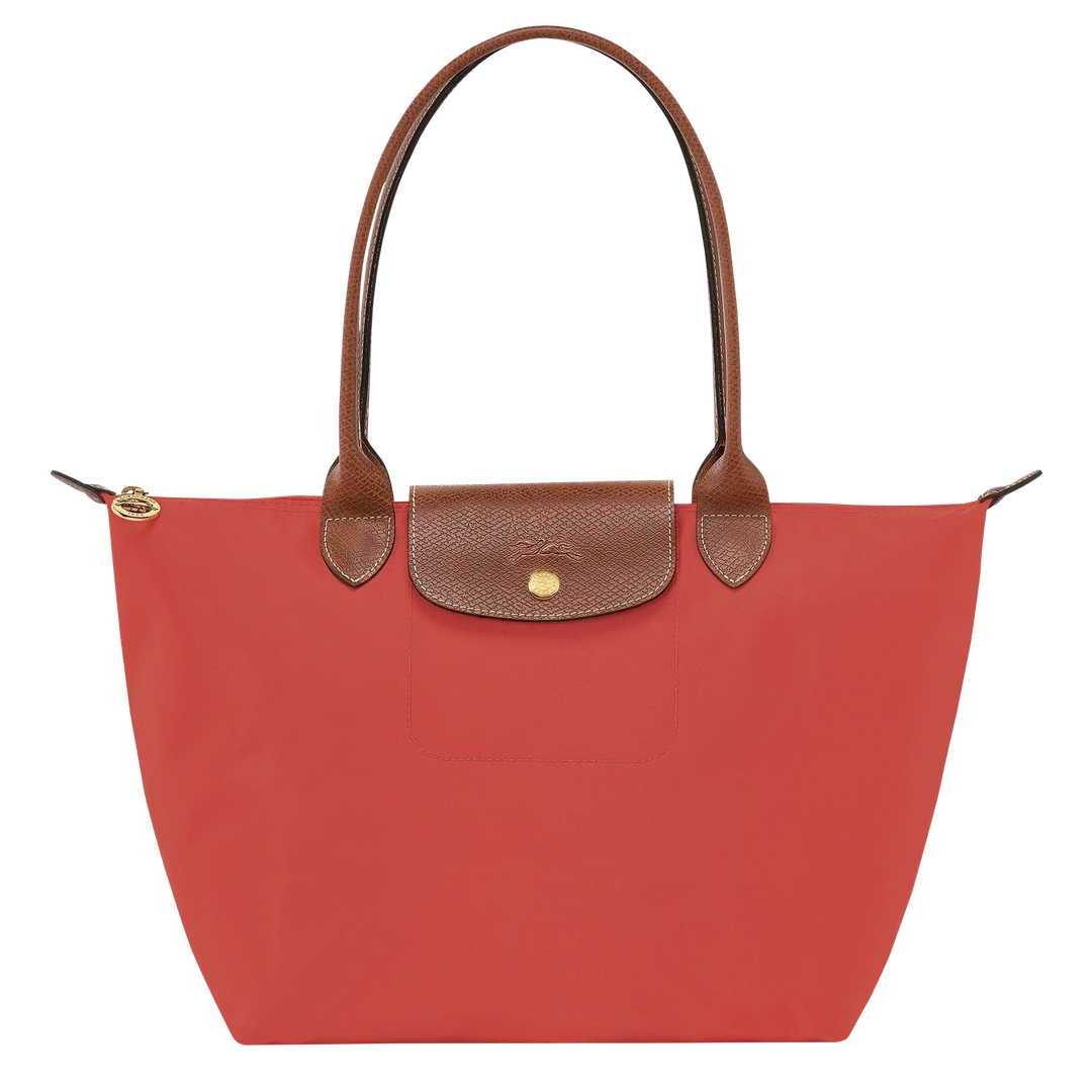 Longchamp - Medium Le Pliage Tote, Tomato