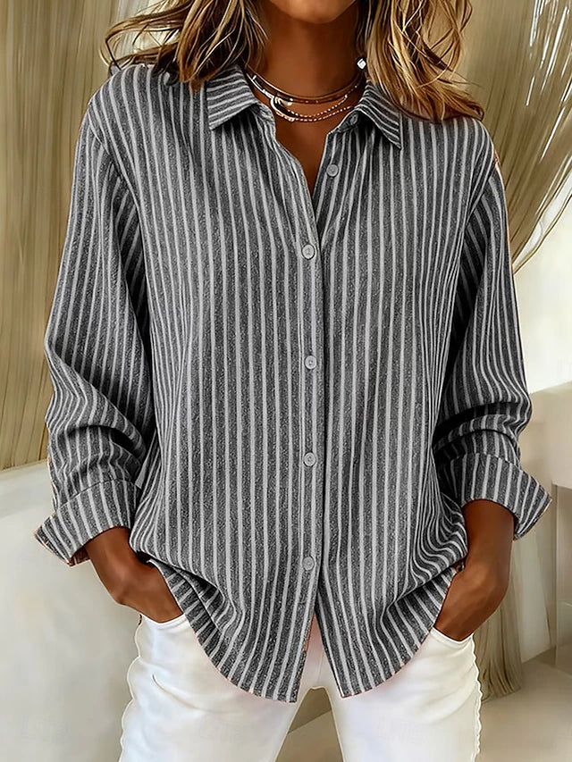 Jacqueline | Striped Button Down Shirt