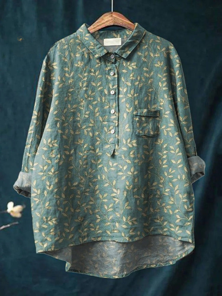 Vibrant Floral Embroidered Shirt