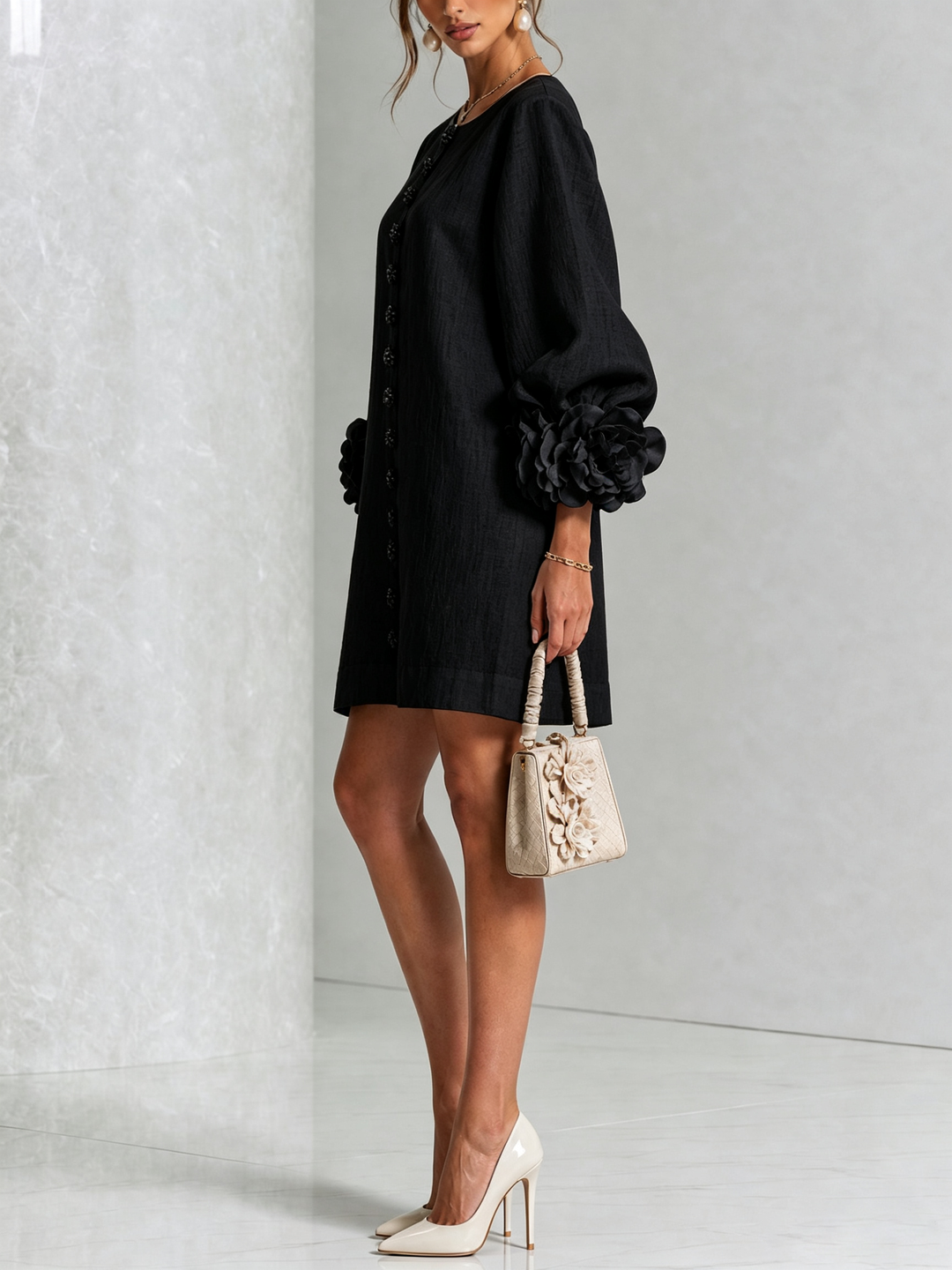Henrietta™ Floral Button-Down Mini Dress