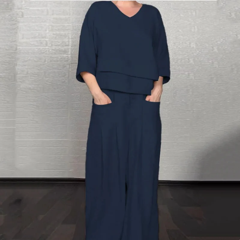 Isabel™ | Relaxed Linen-Cotton Two-Piece Set